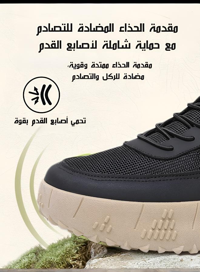 حذاء رجالي غير رسمي خفيف سهل الارتداء مع نعل مريح، حذاء رجالي منخفض، مناسب للياقة البدنية والتدريبات المتقاطعة - Image 4